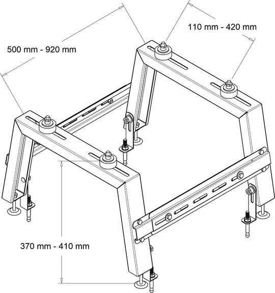 Heat pump stand