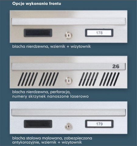 Inclined multi- mailbox SZs